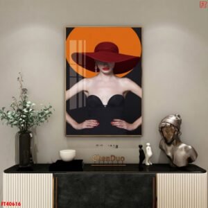 Tranh Canvas Cô Gái Đơn 1 Bức Lớn A9