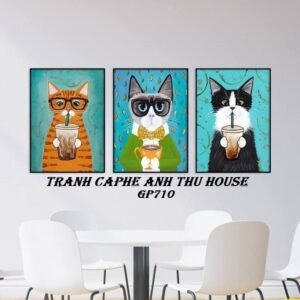 Tranh Canvas Decor Quán Cà Phê GP710
