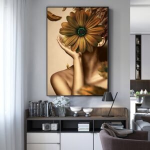 Tranh Canvas Cô Gái Đơn 1 Bức Lớn GP900