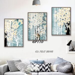 Tranh Canvas Decor Hoa Hiện Đại GP110