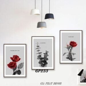Tranh Decor Hoa Hồng Hiện Đại GP233