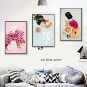 Tranh Canvas Decor Hoa Hiện Đại GP63